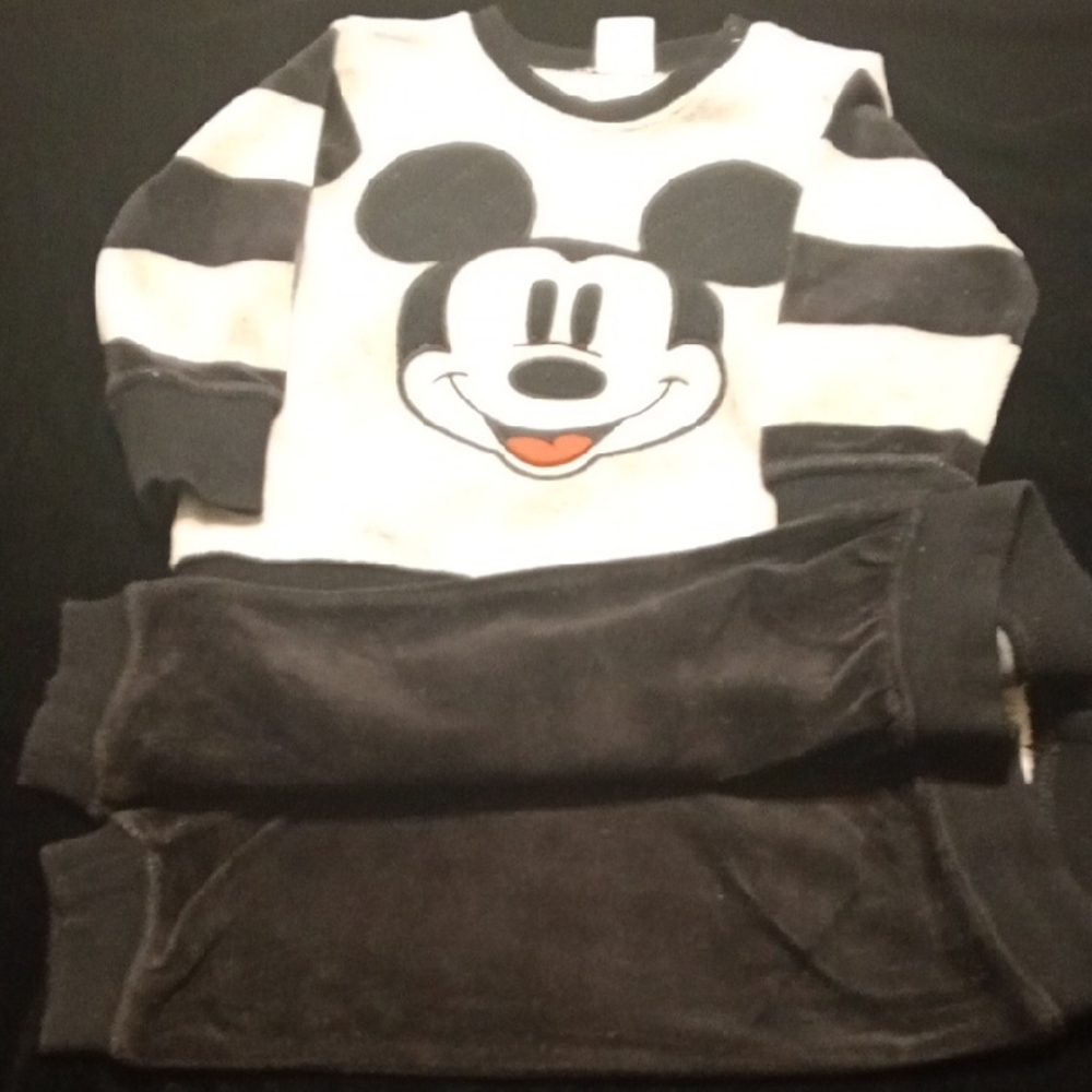 H&M Black and Gray Kids Set with Character Design